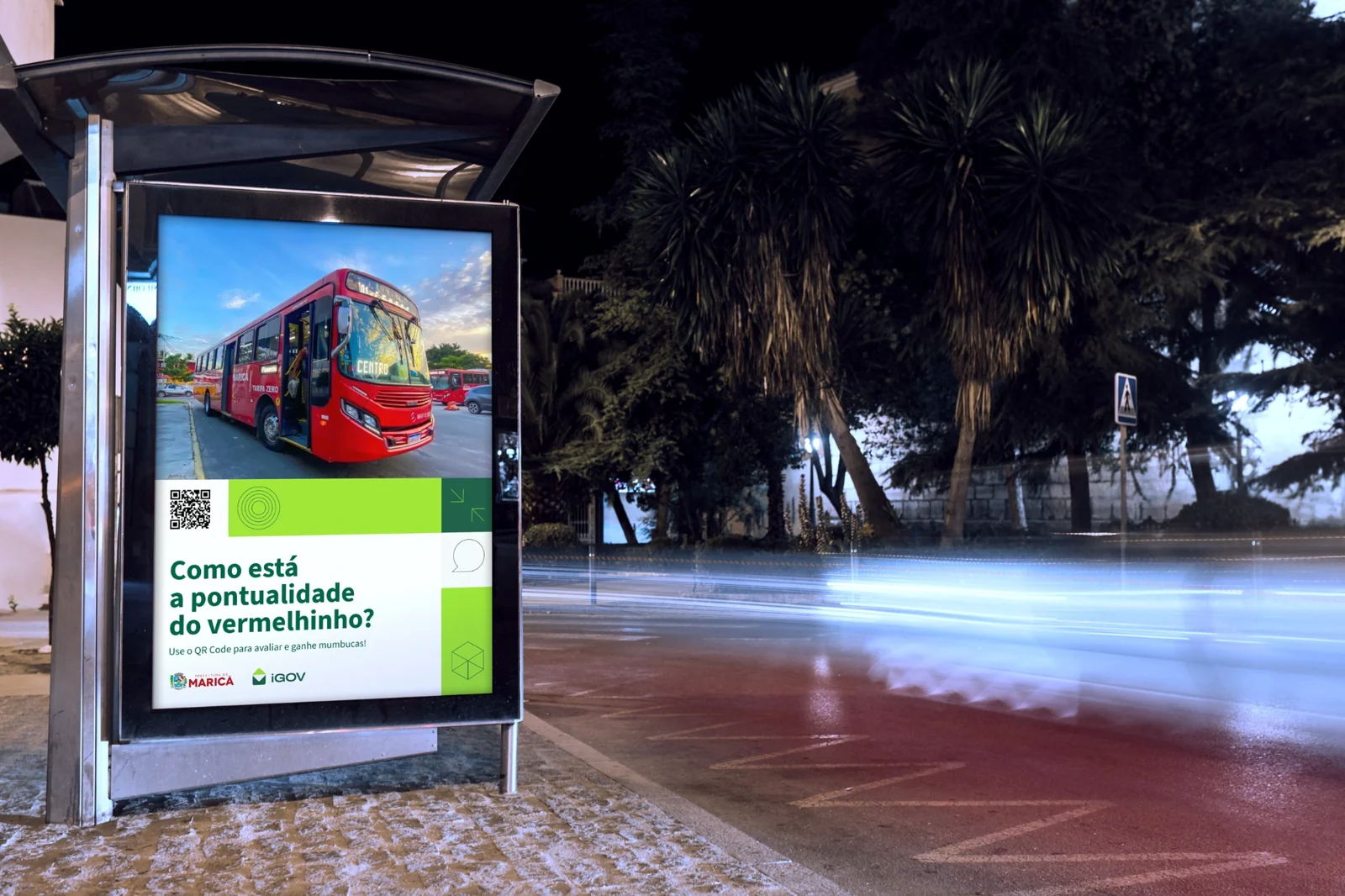 Material conceitual de consulta cidad&atilde; aplicado a um ponto de &ocirc;nibus